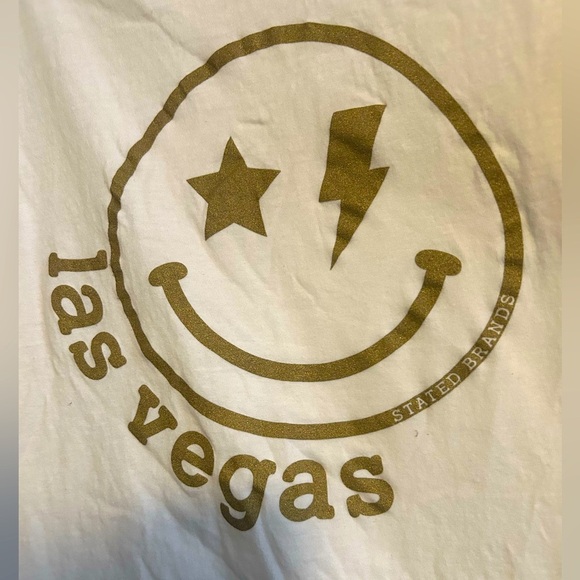 LAS VEGAS smiley face graphic tee, size Medium - Picture 3 of 4